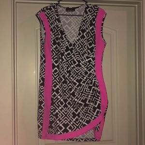 Black, white, and pink going out dress!